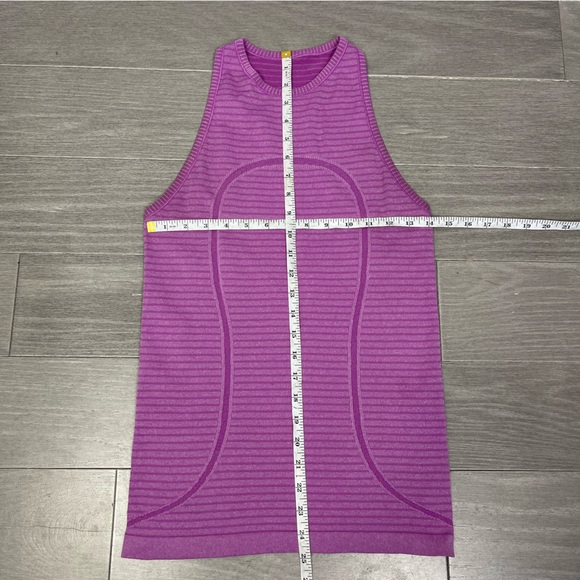 Lululemon Run: Swiftly Tech Tank Rugby Stripe Tonal Heathered Ultra Violet 4 - Picture 13 of 13